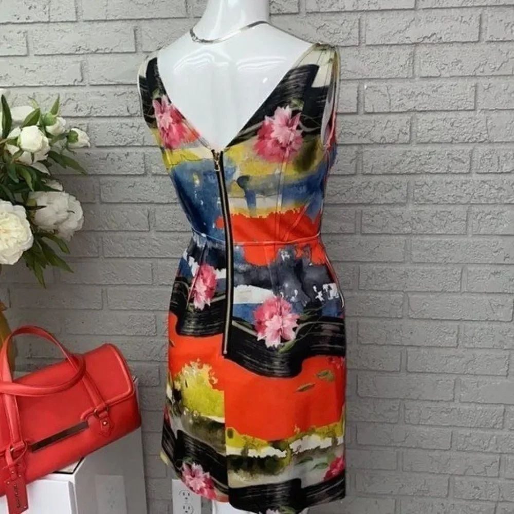Milly Multi Color Mini Dress Size 0 - Picture 9 of 14
